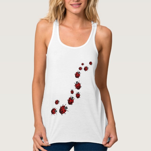 Ladybug Shirts Lady's Tank Top Ladybug Shirt (Front)
