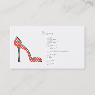Ladybug Shoe Business Card