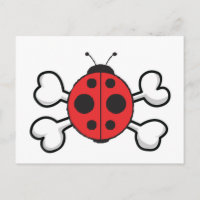ladybug Skull and Crossbones