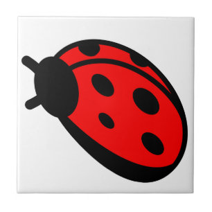 Ladybug Small (4.25" x 4.25") Ceramic Photo Tile