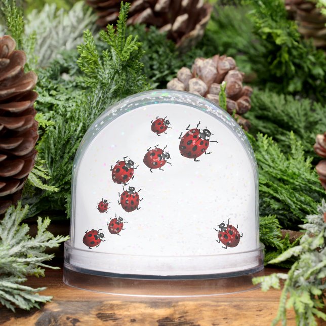 Ladybug Snow Globe Personalized Ladybug Snow Globe (Winter)