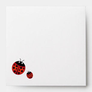 Ladybug square enveloppe envelopes