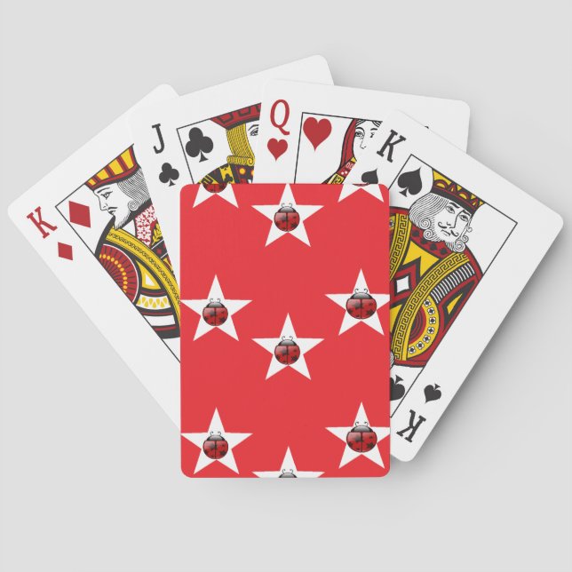 Ladybug stars playing cards (Back)