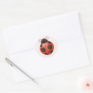 Ladybug Sticker for Birthday Party or Baby Shower