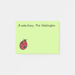 Ladybug Teacher's Post It Notes