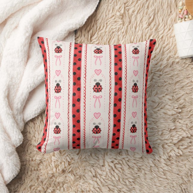 Ladybug Throw Pillow (Blanket)