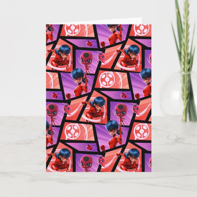 Ladybug & Tikki Pattern Card (Front)