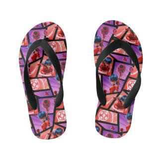 Ladybug & Tikki Pattern Kid's Jandals