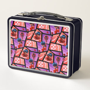Ladybug & Tikki Pattern Metal Lunch Box