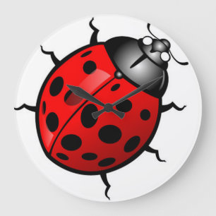 Ladybug Wall Clock