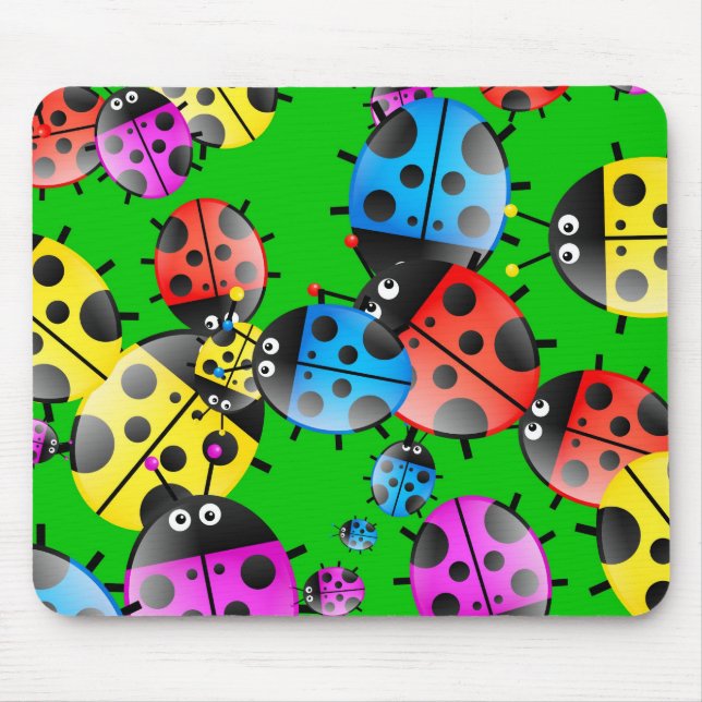 Ladybug Wallpaper Mouse Pad (Front)
