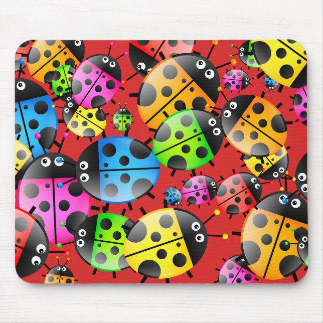 Ladybug Wallpaper Mouse Pad (Front)