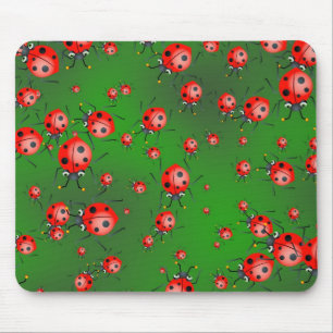 Ladybug Wallpaper Mouse Pad