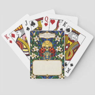 Ladybug Wedding Guest Book Signing Deck Playing Cards