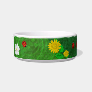 Ladybug Whimsey 3D Folk Art Bowl