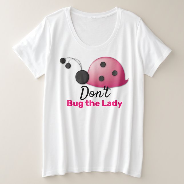 Ladybug -Women's Plus-Size Basic T-Shirt Plus Size T-Shirt (Design Front)