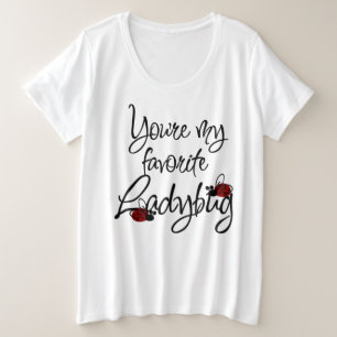 Ladybug -Women's Plus-Size Basic T-Shirt Plus Size T-Shirt