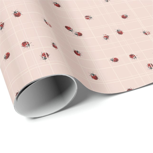 Ladybug  wrapping paper (Roll Corner)
