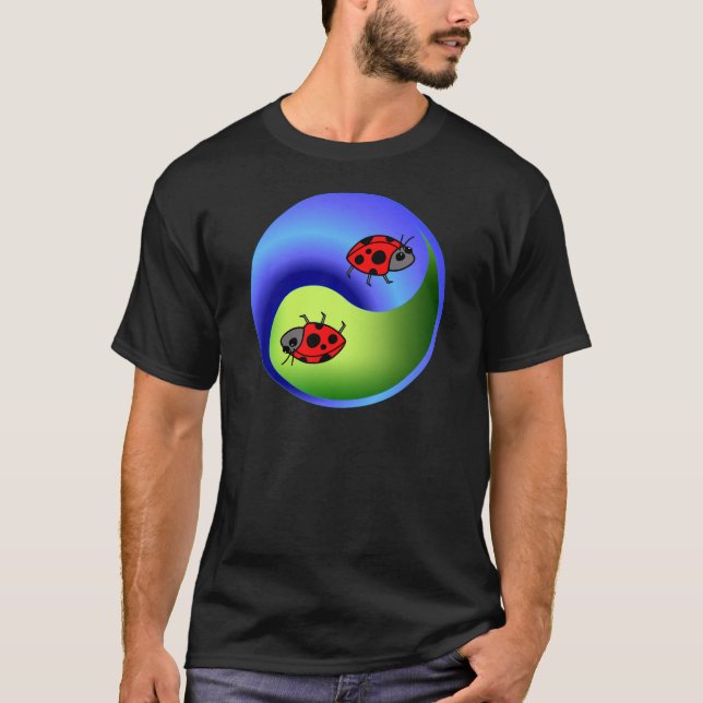 Ladybug Yin Yang T-Shirt (Front)