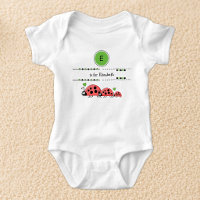 Ladybugs add name black and green
