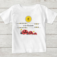 Ladybugs add name black and yellow