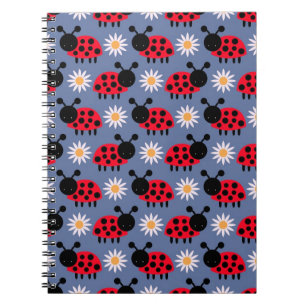 Ladybugs and Daisies Pattern Notebook