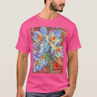 Ladybugs And Flowers T-Shirt