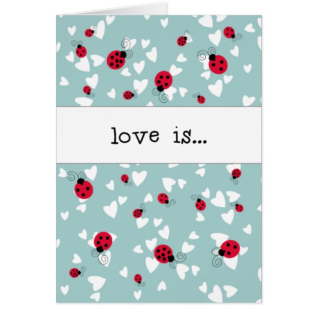 Ladybugs and Hearts - Love is... (Front)