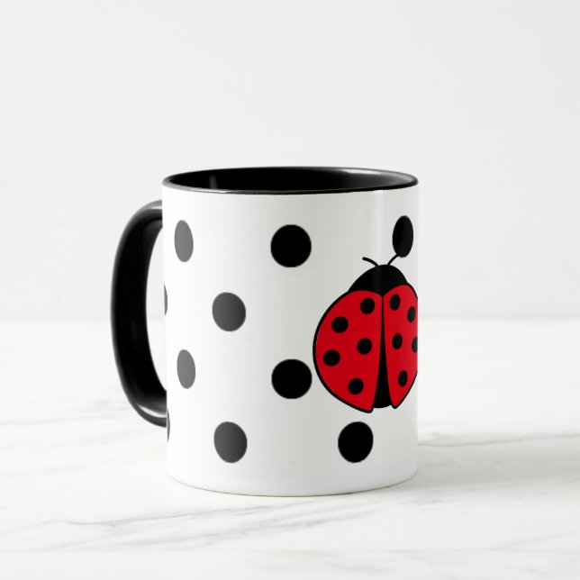 Ladybugs and polka dots     mug (Front Left)