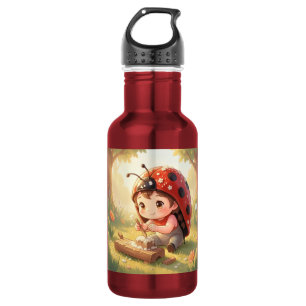 Ladybugs and the Hidden Nectar Kingdom 532 Ml Water Bottle