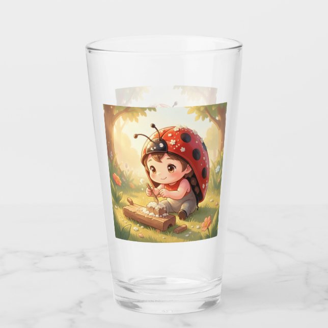 Ladybugs and the Hidden Nectar Kingdom Glass (Front)