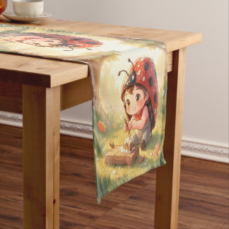 Ladybugs and the Hidden Nectar Kingdom Short Table Runner
