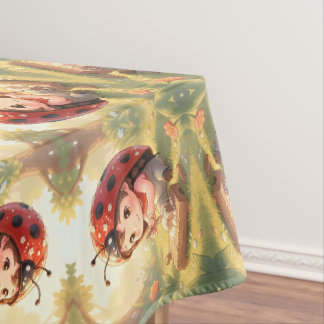 Ladybugs and the Hidden Nectar Kingdom Tablecloth