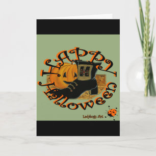 Ladybugs Art  "Halloween" Card