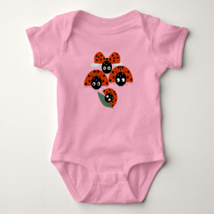 Ladybugs Baby Bodysuit