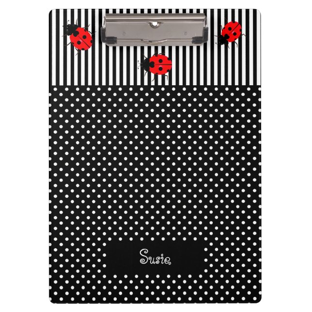 Ladybugs Back to School Clipboards (Front)