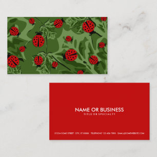 ladybugs business card