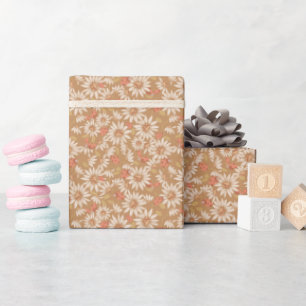 Ladybugs + Daisies Wrapping Paper