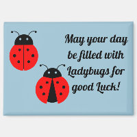 Ladybugs For Good Luck Magnet