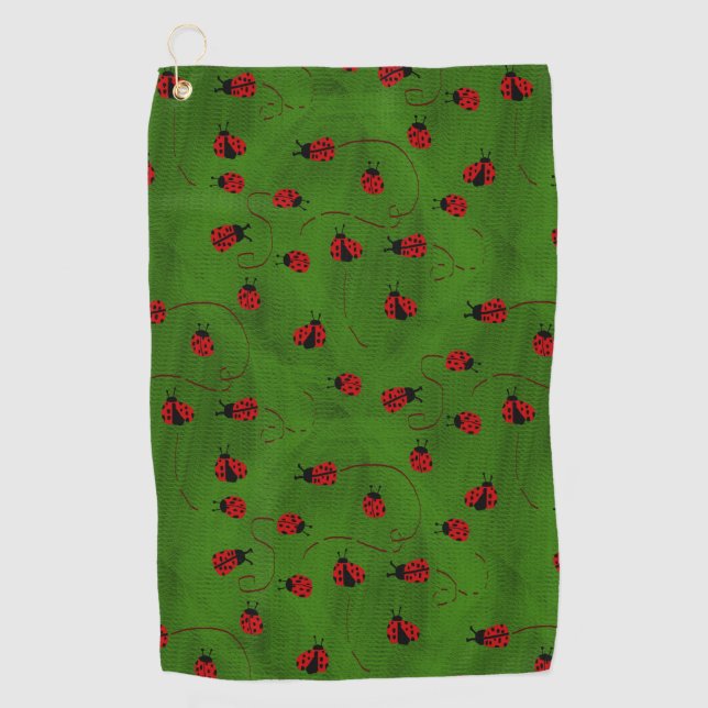 Ladybugs Golf Towel (Front)