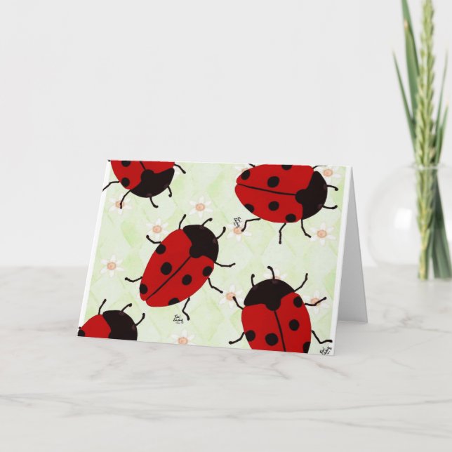 LADYBUGS HOLIDAY CARD (Front)