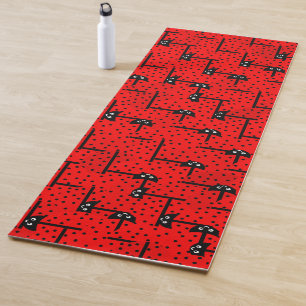 Ladybugs hustle yoga mat