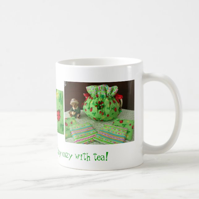 Ladybugs in Clover-Stay Cosy with Tea Mug (Right)