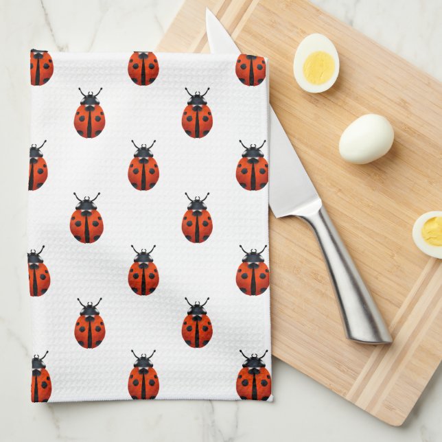 Ladybugs Kitchen Towel (Quarter Fold)
