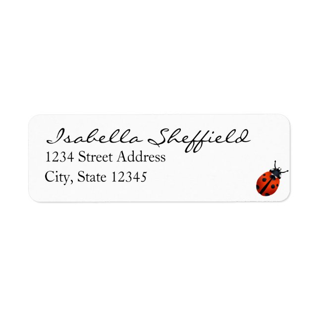 Ladybugs Label (Front)