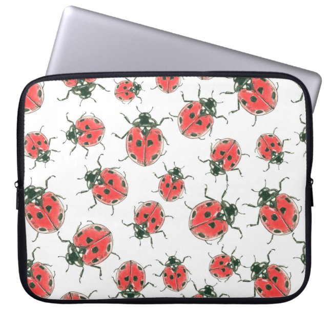 Ladybugs Laptop Sleeve (Front)