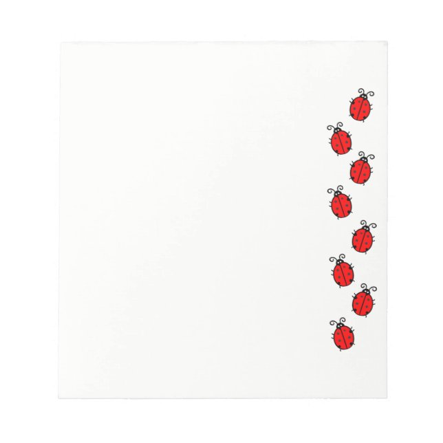 Ladybugs on Parade Notepad (Front)