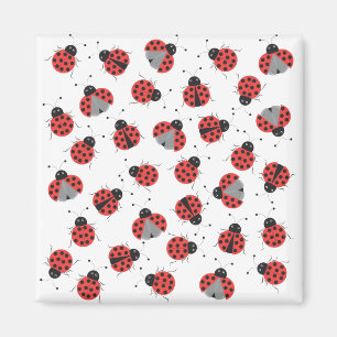 Ladybugs pattern magnet