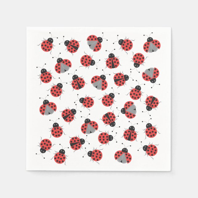 Ladybugs pattern napkin (Front)
