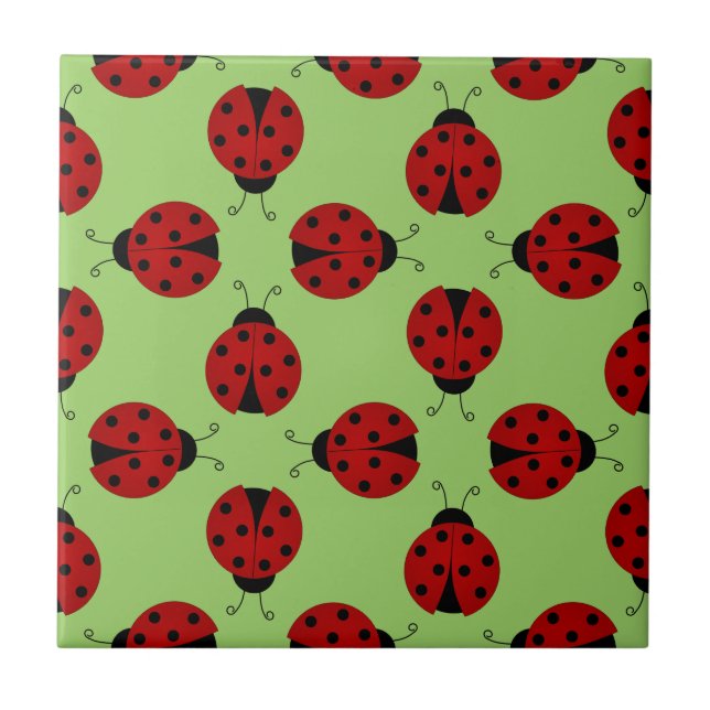 Ladybugs Pattern Tile (Front)
